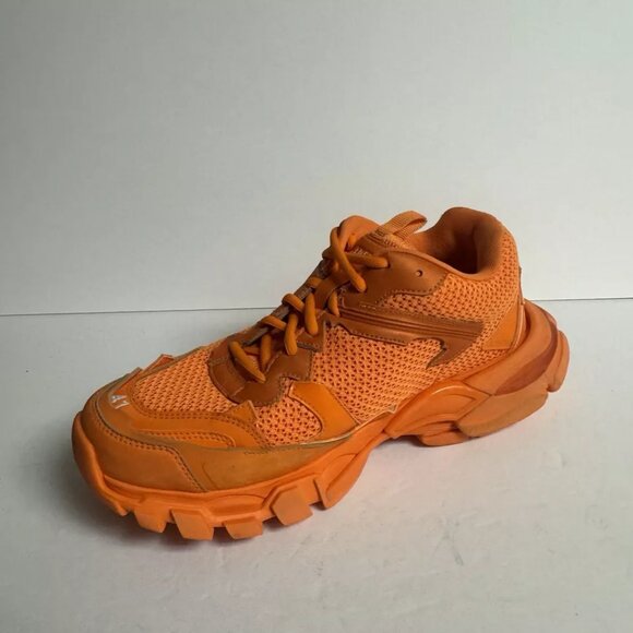 Balenciaga Mens Track 3 Sneaker Orange Size EU41 US8 - Picture 2 of 6